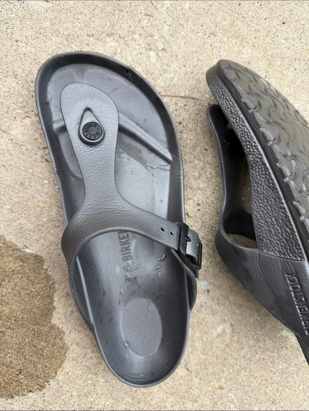 Birkenstock Kids Black EVA Thong Sandals